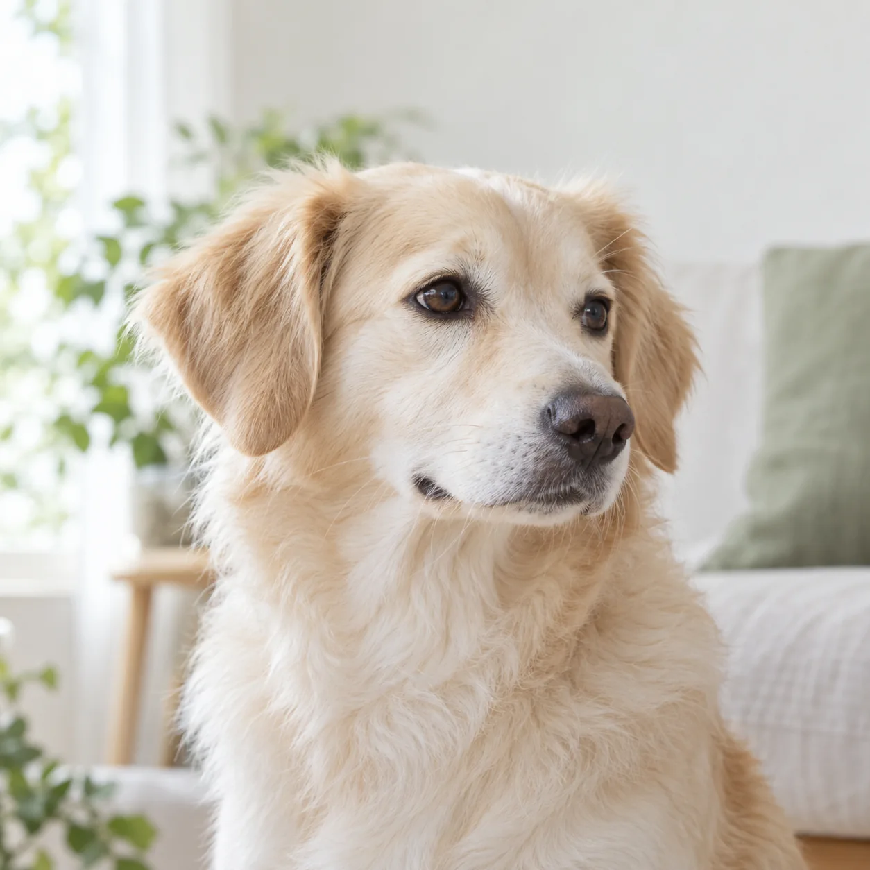 室内でくつろぐ犬のイメージ